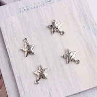 30pcs charms star 12x15mm fashion jewelry silver plated pendants antique jewelry making diy handmade craft