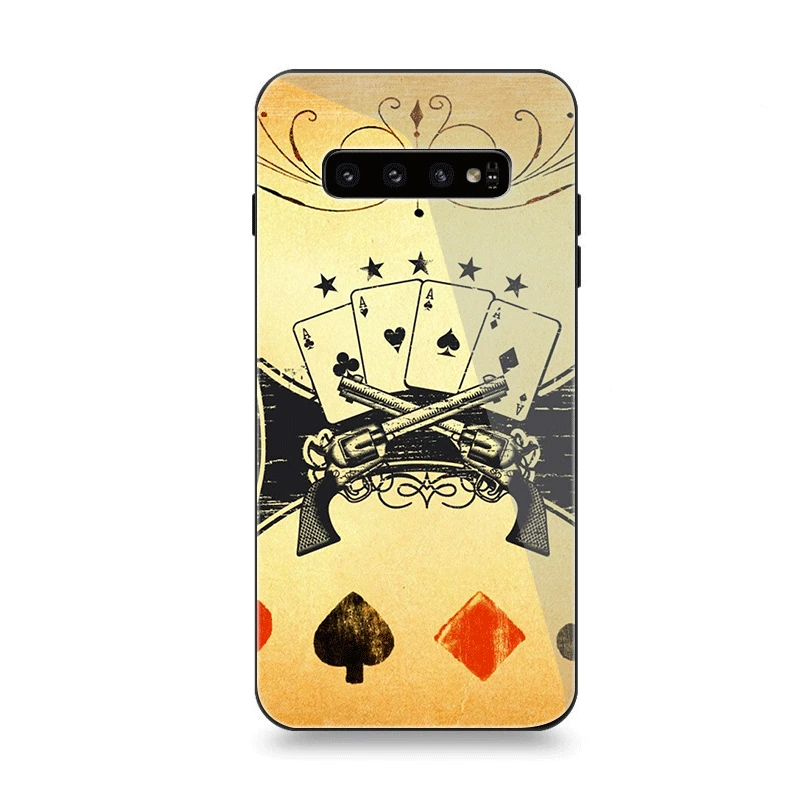 Стекло чехол для телефона samsung S7 край S8 S9 S10 плюс A10 A20 A30 A40 A50 A60 A70 Крышка игры в