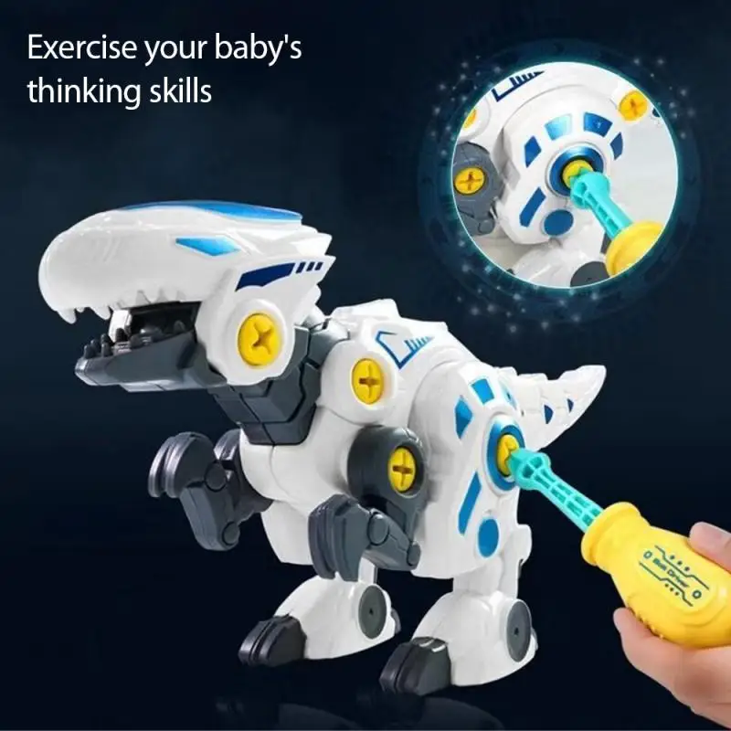 

DIY Nut Assembly Tyrannosaurus Triceratops Model Screw Nut Combination Assembling Dinosaur Model Boys Creative Tool Education To