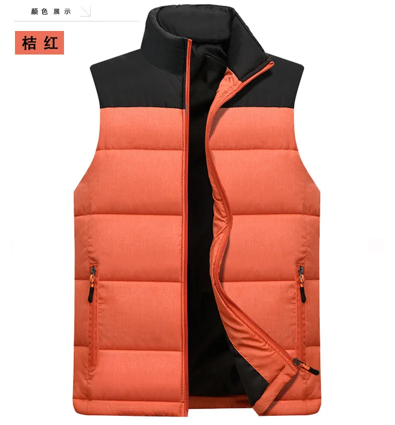 

New Mens Jackets Sleeveless Winter Warm Homme Casual Thicken Waistcoat 5XL