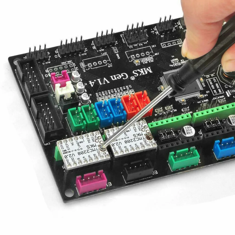 

5pcs MKS TMC2208 V2.0 Stepper Driver Board W/ Heatsink Replacement For 3D Printer Brand New And High Quality