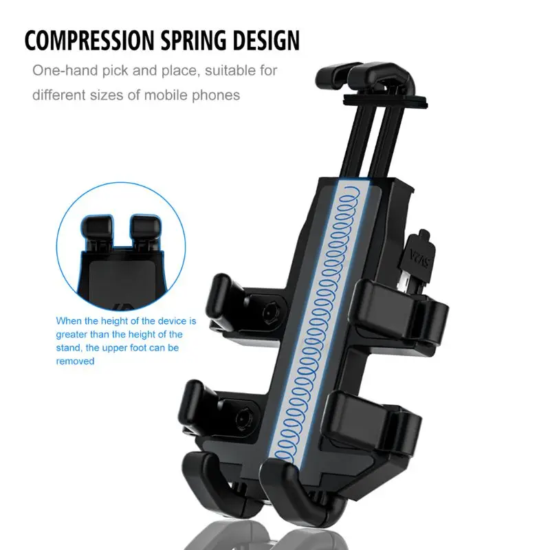 

Motorcycle Mobile Phone Holder Aluminum Alloy Navigation Bracket Cellphone GPS Mount Shockproof Cradle Clamp Mount