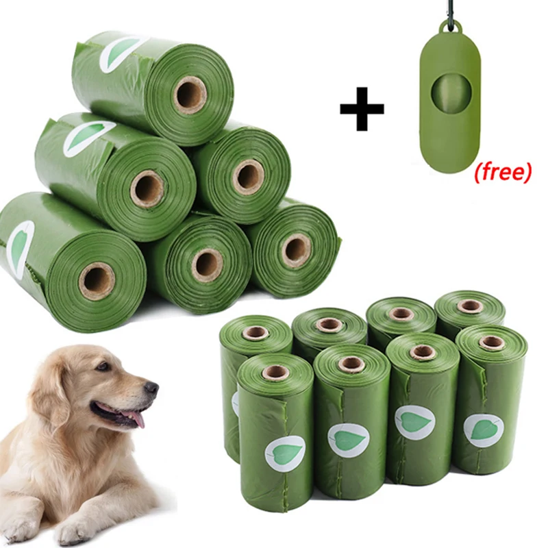 

8/16Rolls Dog Poop Bags Garbage Dispenser Collector Scoop Holder Puppy Cat Pooper Pick Up Tools Outdoor Home Clean Pets Supplies