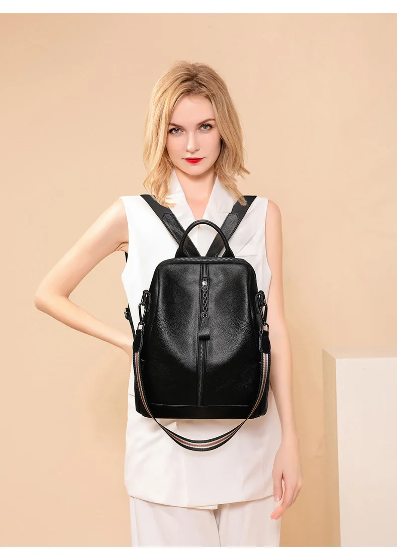 

real leather backpack women korean backpack luxury designer anti theft backpack mini shoulder travel backpack