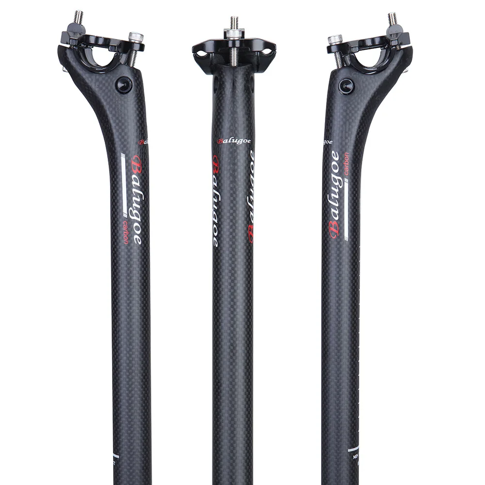 

BALUGOE 27.2 30.8 31.6-350/400MM Full Carbon MTB Bike Seatpost Seat Tube Road Bicycle Seatpost Mountain Bike Seatpost
