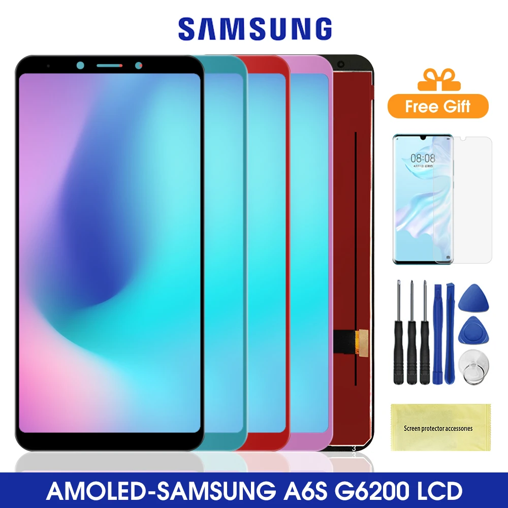 6 0 ''оригинальный G6200 ЖК дисплей для Samsung Galaxy A6S Dsplay сенсорный экран дигитайзер в