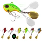 Вращающаяся Вибрирующая Приманка VIB, вращающаяся блесна, 9131622 г, металлические приспособления, для форели, зимняя, рыболовные жесткие приманки, 6 шт.