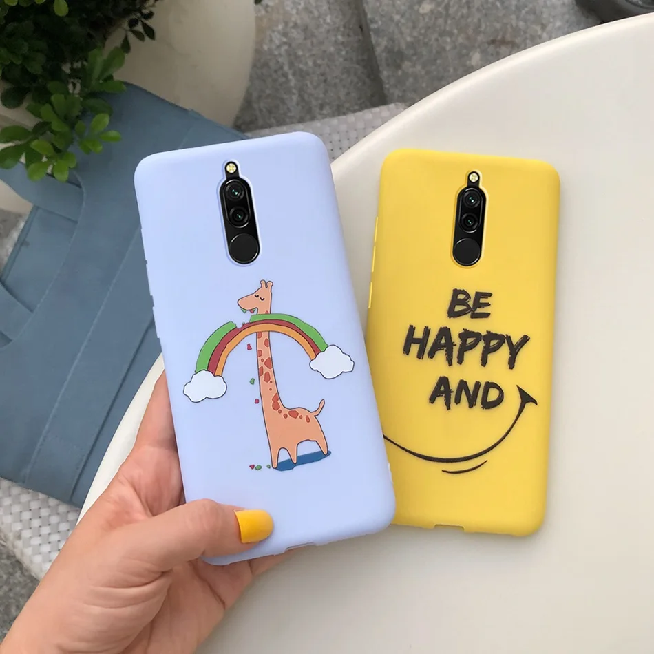 Чехол для Xiaomi Redmi 8 мягкий силиконовый чехол-накладка карамельного цвета с