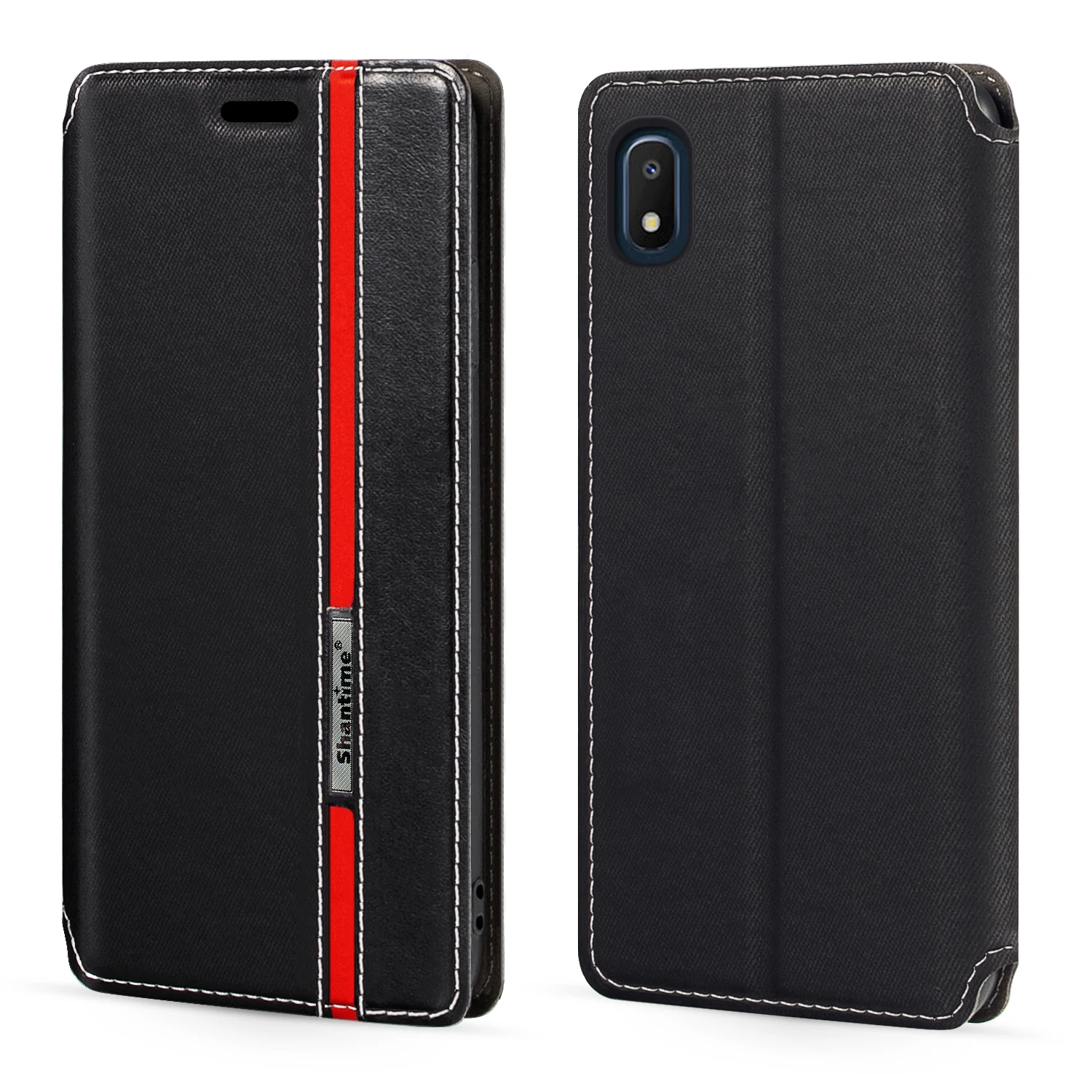 

For Samsung Galaxy A10e Case Fashion Multicolor Magnetic Closure Leather Flip Case Cover with Card Holder 5.83 inches