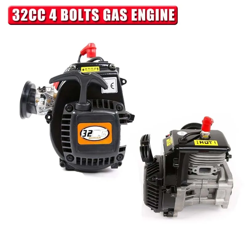 Оригинальный газовый двигатель Rovan 32cc 4 болта для 1/5 HPI km 5B 5T 5SC RC автомобиля IY