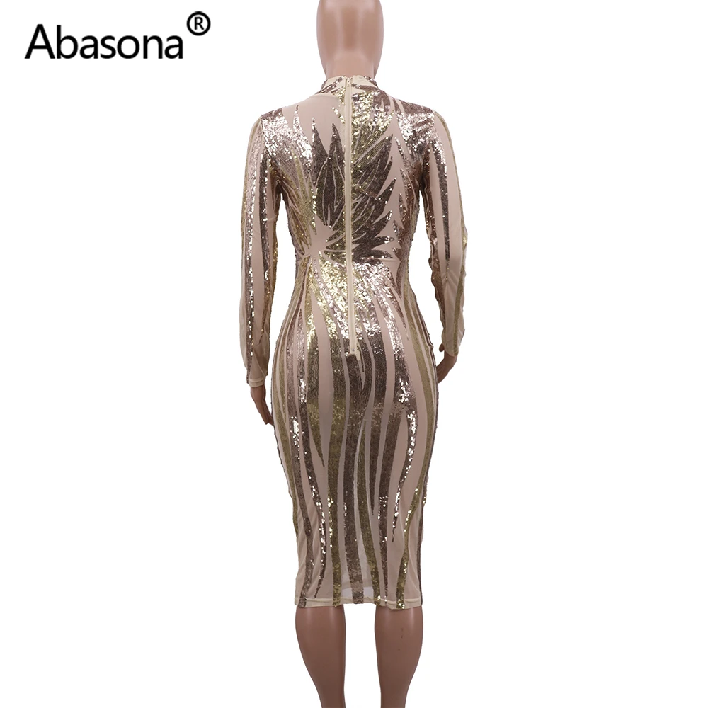 Abasona, осенне-зимнее женское сексуальное облегающее платье с длинным рукавом и геометрическим рисунком,, прозрачные сетчатые обтягивающие платья с блестками, вечерние платья для ночного клуба