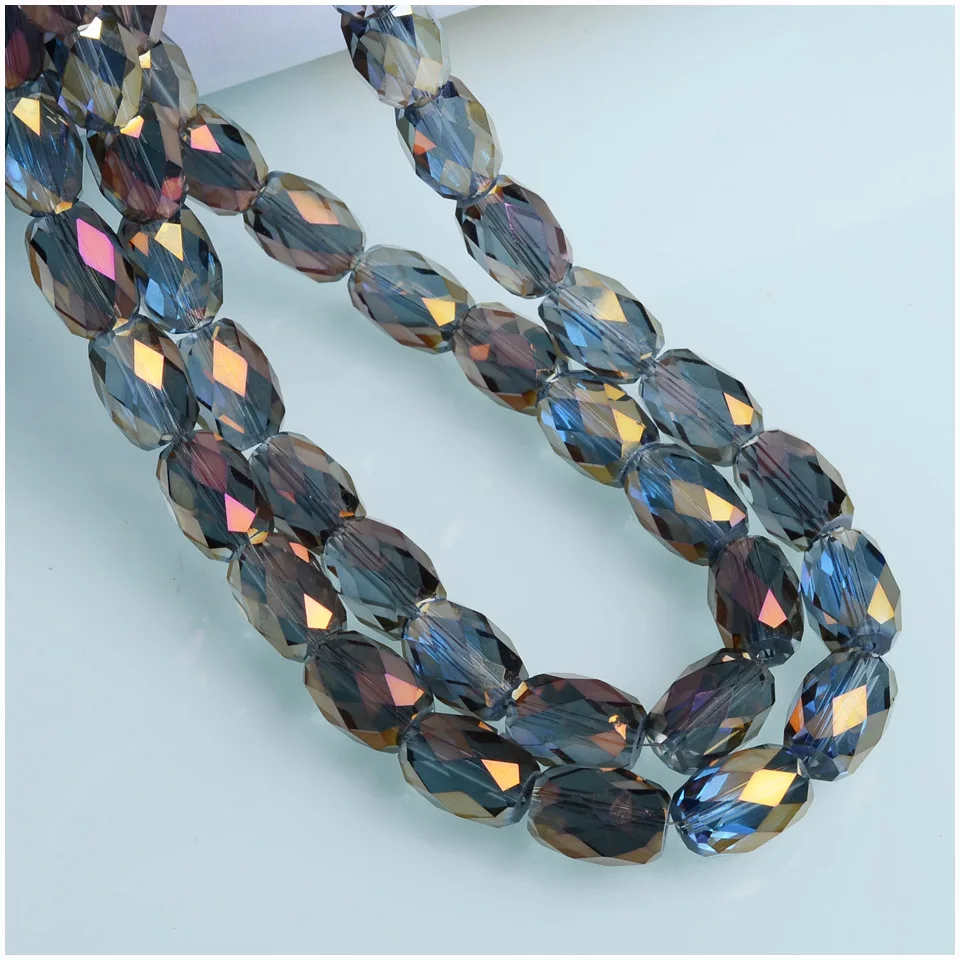 Граненые бусины в форме ананаса 8x11 мм Хрустальные стеклянные для изготовления