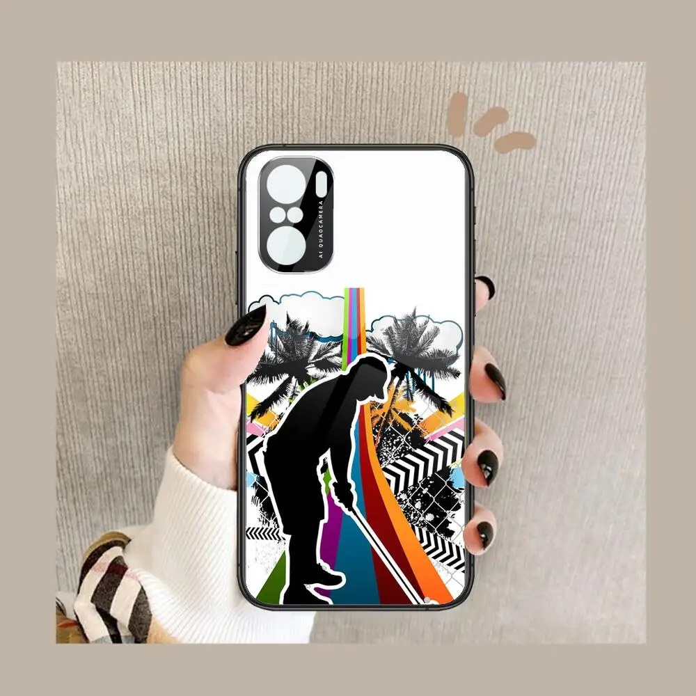 

Chinese luxury brands fashion Phone Case For POCO F1 F2 F3 Pro X3 M3 9C 10T Lite NFC Anime Black Cover Silicone Back Prett mi 10