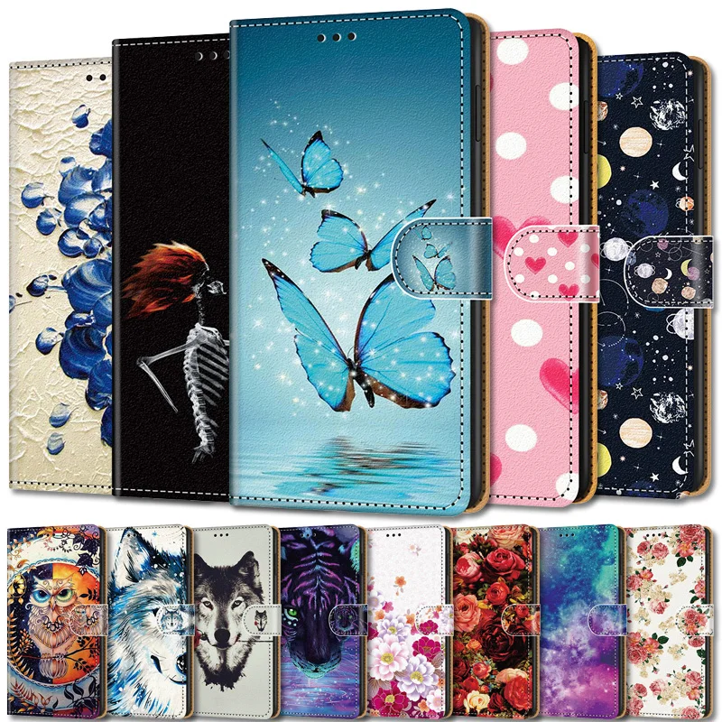 

Holster Case For Cubot C30 Cases Cute Bumper On Cubot H2 P20 Flip Capinha Cubot P40 R11 Z100 Print Leather Wallet Back Cover