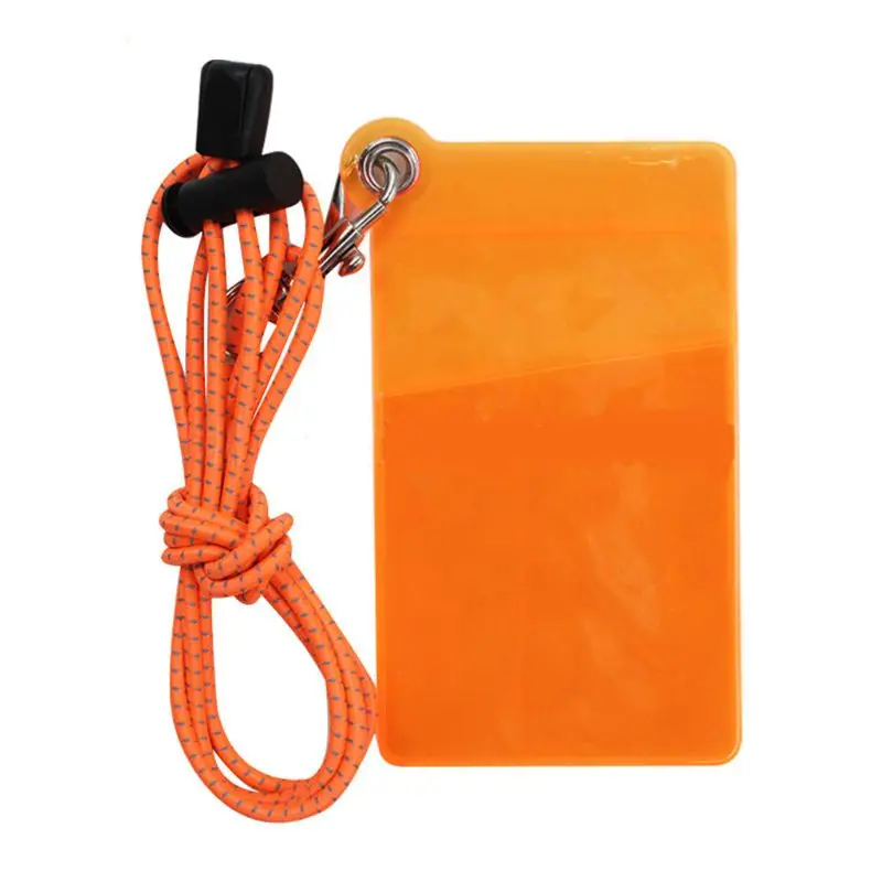 

Portable Bus Cards Cover PVC ID Card Holder Case Office Work with Lanyard Tool