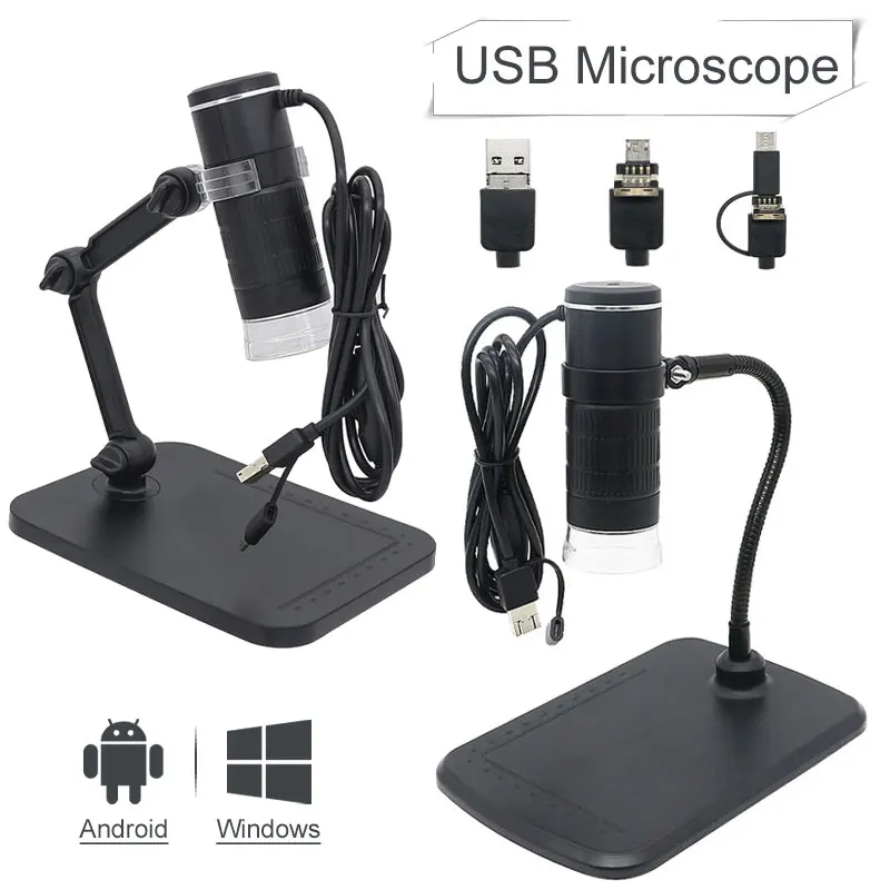 Цифровой микроскоп портативный эндоскоп с 8 светодиодами поддержкой Wi-Fi USB для