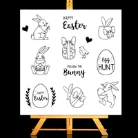 zhuoang happy easter clear stampscard making holiday decorations for scrapbooking transparent stamps 1313cm