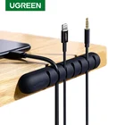 Органайзер для кабеля UGREEN, силиконовый держатель для кабеля USB, гибкие клипсы для управления кабелями для мыши, наушников, наушников, кабеля