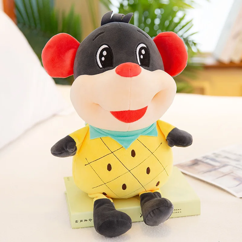 Креативная Милая фруктовая плюшевая игрушка в виде мыши чучело клубника ананас