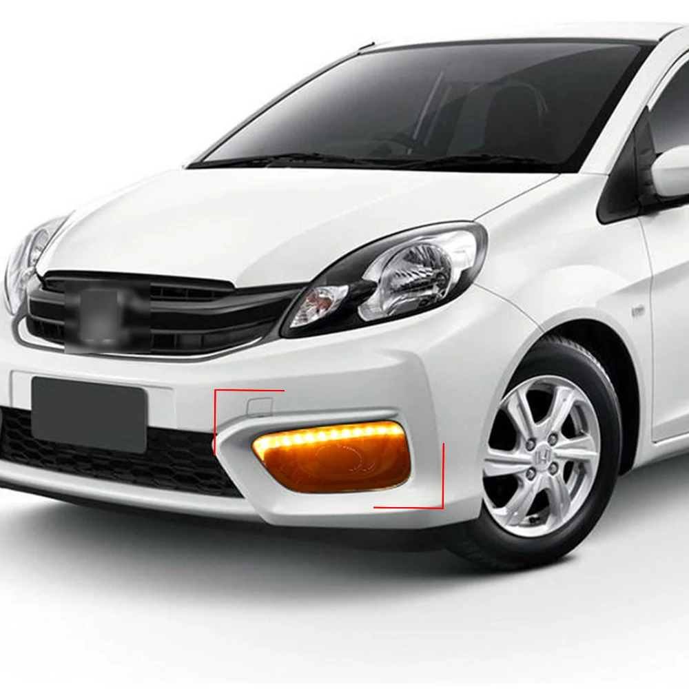 Автомобильная проблесковая 1 пара дневные ходовые огни для Honda Brio 2016 2017