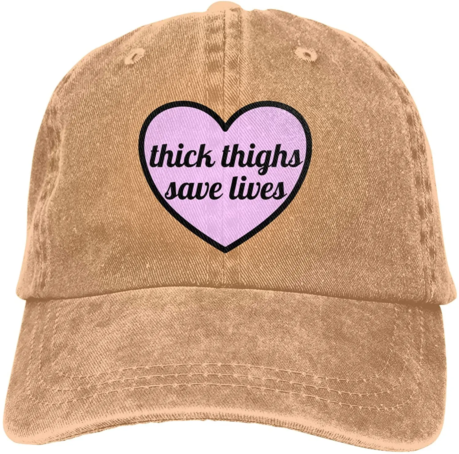 

Thick Thighs Save Lives Denim Dad Hat Cotton Vintage Baseball Cap Jeans Casquette Adjustable Trucker Caps