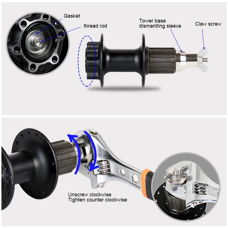 Инструмент для снятия ступицы горного велосипеда универсальный инструмент