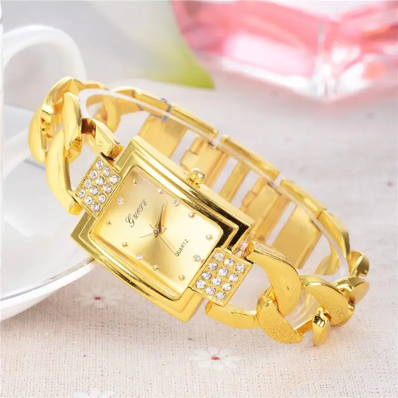 Роскошные женские часы с шипами из сплава темпераментные золотые Shi Ying модный