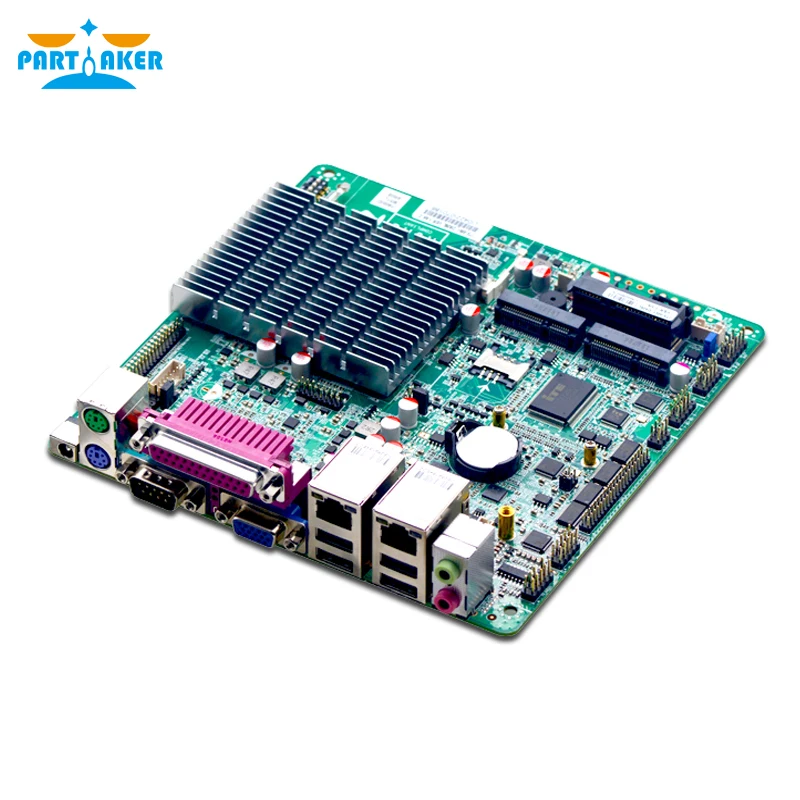 

Partaker X86 J1800 processor 2 core dual ethernet pos mainboard mini itx fanless advertising machine motherboard