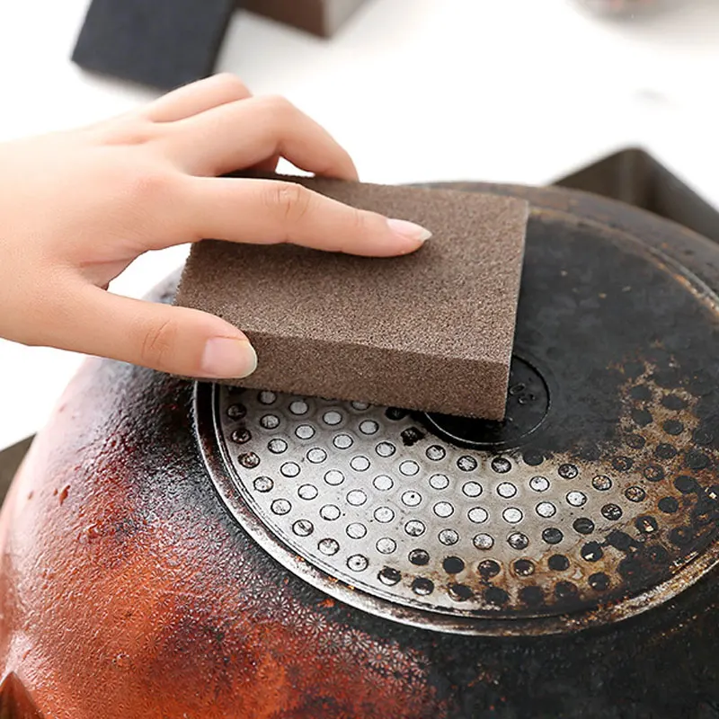 

2/4/8Pcs Magic Sponge Eraser Carborundum Removing Rust Cleaning Brush Descaling Clean Rub for Cooktop Pot Kitchen Sponge