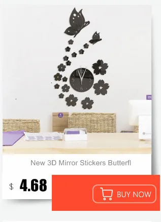 Новые 3D настенные часы наклейка DIY акриловые настенные часы с бабочками персональные настенные часы современный дизайн украшение для гостиной для дома