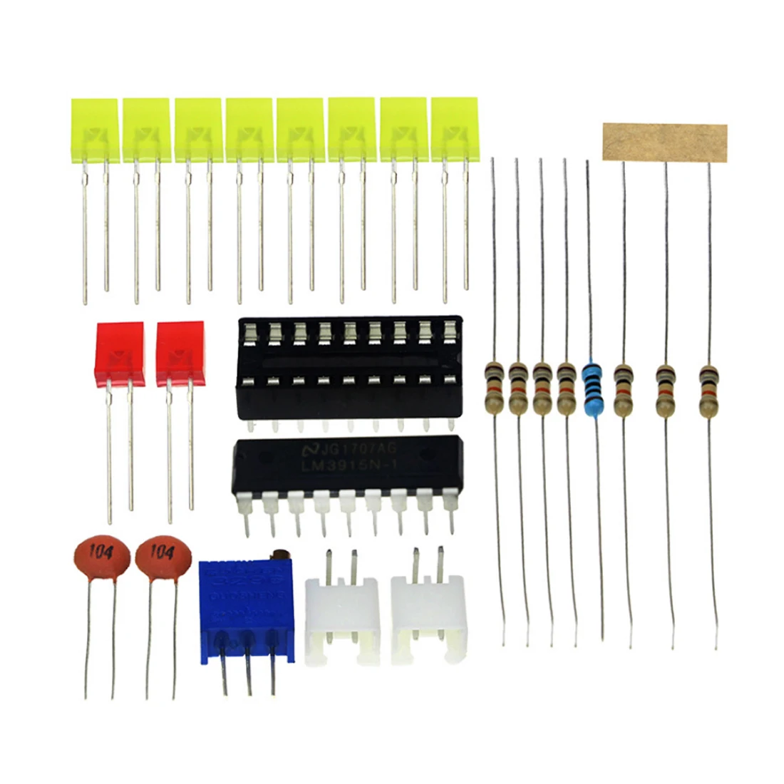 Electronic DIY Kit LM3915 Audio Level Indicator Production Suite DC 9V-12V |