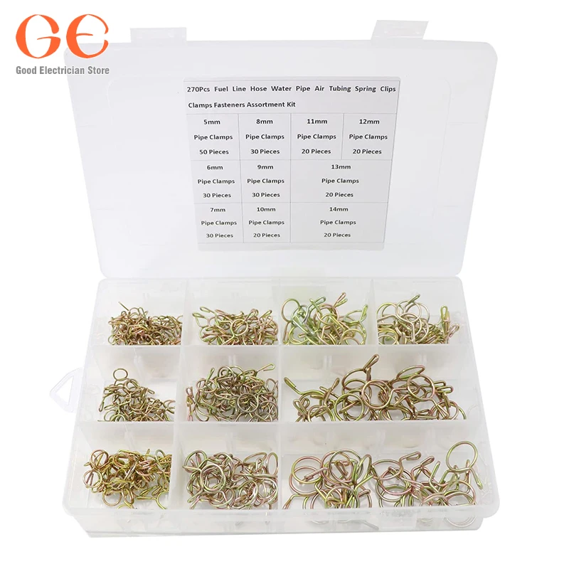 

270 шт., пружинные зажимы для шланга, водопроводной трубы