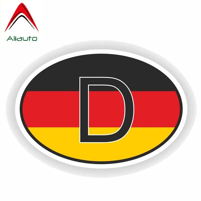 

Автомобильная наклейка Aliauto, забавная, немецкая страна, код, водонепроницаемая, солнцезащитная, защита от УФ-лучей, Светоотражающая наклейк...