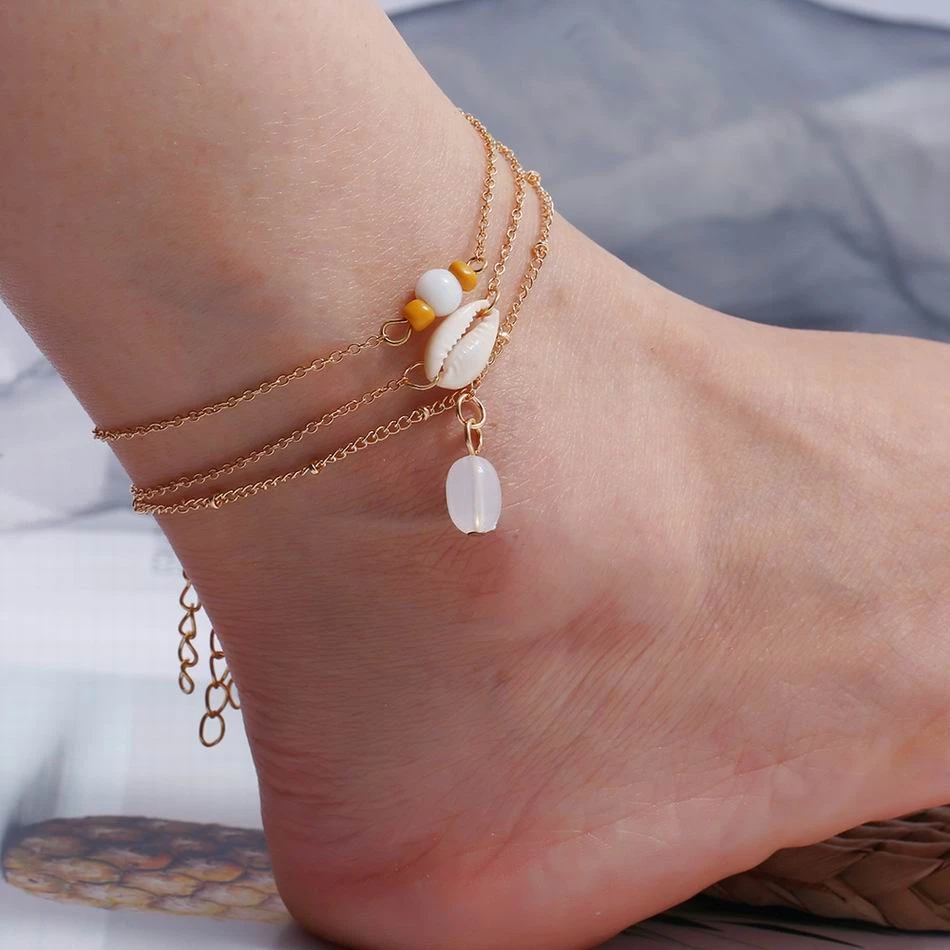 Модные богемные браслеты с кристаллами для женщин золотые бусинки кисточки