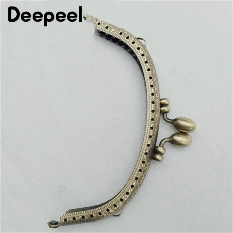 Deepeel5pcs12.5cm античная латунь бутон головка металлическая рамка для кошелька дужки с