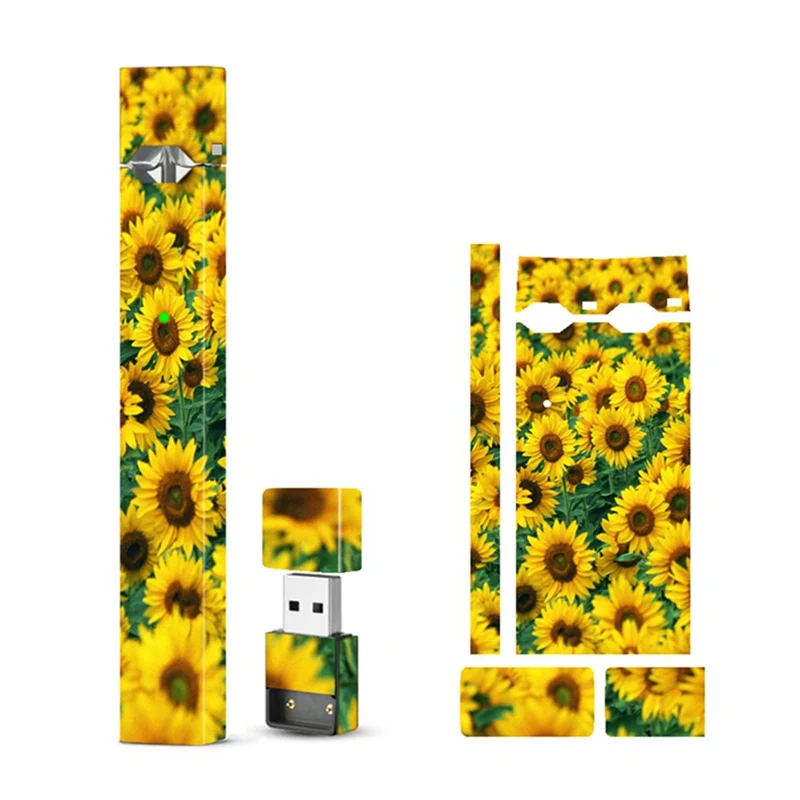 

5 Kinds Sunflower Case Cover Film Sticker Skin For Juul