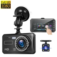 4 inch ips touch screen car video recorder dvr camera dual lens full hd 1080p 170 degree dash cam night vision g sensor dashcam