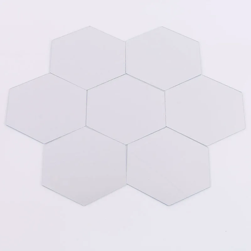 

Modern 12pcs 3D Mirror Geometric Hexagon Home Acrylic Wall Sticker Decor Art hexagon mirror 321
