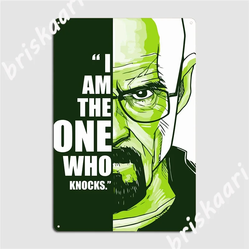 

Металлический плакат с надписью «Breaking Bads»