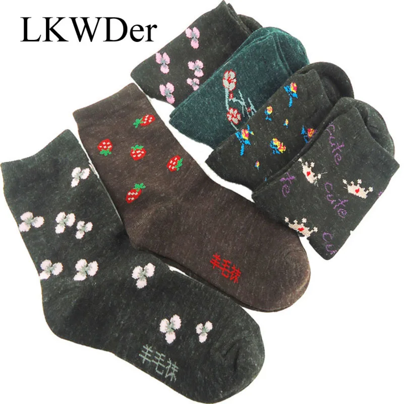 Носки женские зимние мягкие теплые шерстяные 10 пар | Женская одежда