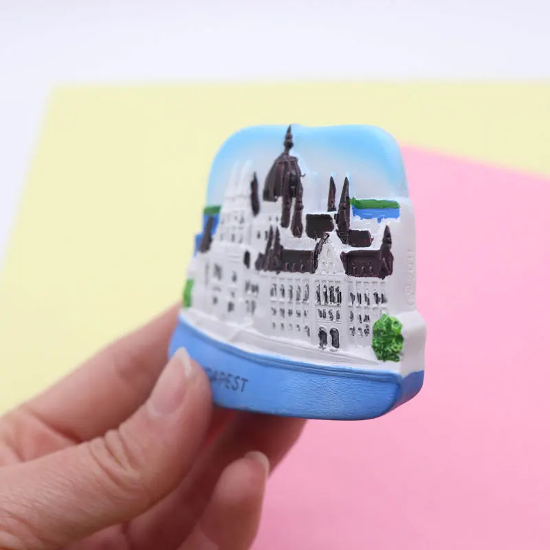 Магнит на холодильник Будапешт сувенир Венгрия синий морской резия стерео