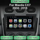 Автомагнитола 2DIN, Android 10, GPS-навигация, WiFi, CarPlay, мультимедийный плеер для Mazda CX-7 CX7 2008-2015, DSP, RDS, IPS, без DVD