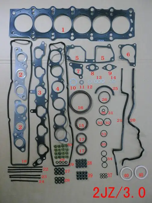 6-цилиндровый двигатель с полной головкой газопроект комплект OEM 04111-46041 для T- 1JZ-GE