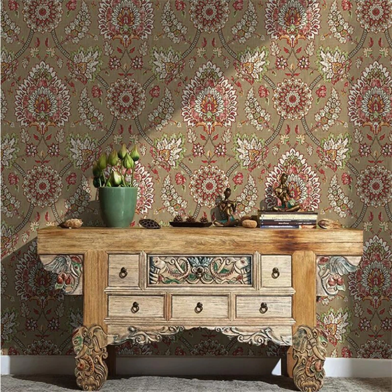 Обои с большими цветами в американском стиле тибетская Юго-Восточная Азия