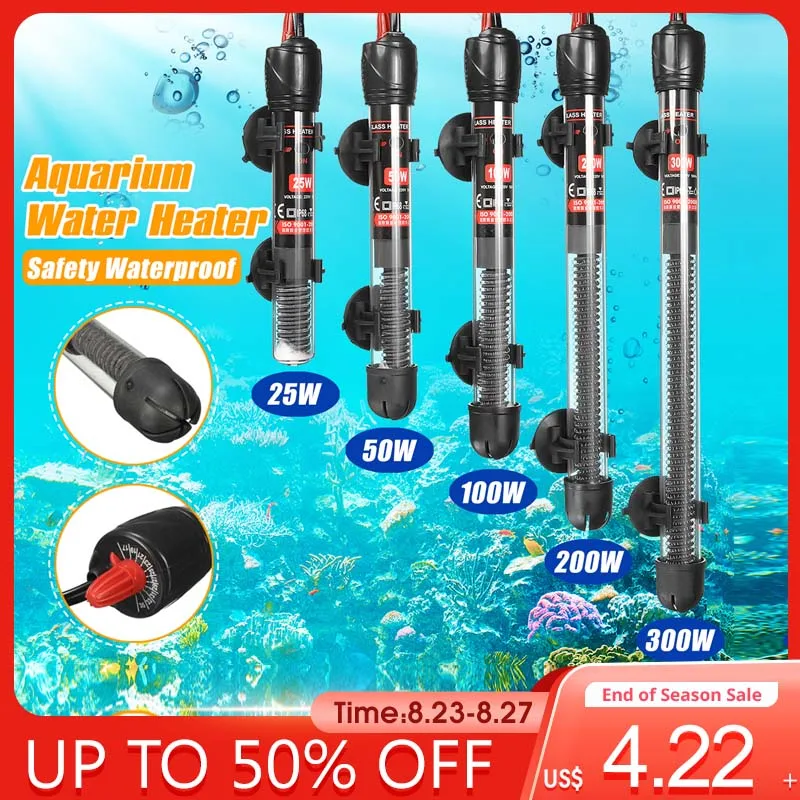 1 шт. нагреватель для аквариума Прочный Погружной нагревательный элемент с