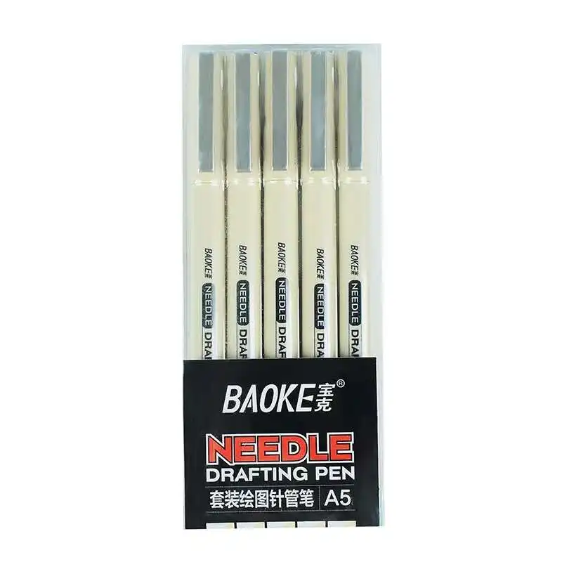 

5pcs/set Micron Needle Drafing Pen Sketching drawing Pen Art Markers for Sketch design sketch Lettering School Album Writing