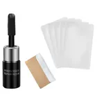 Инструмент для ремонта ветрового стекла автомобиля, инструмент сделай сам для ремонта стекол, ветра, восстановления царапин и трещин на стекле, смола с лезвием и полосками