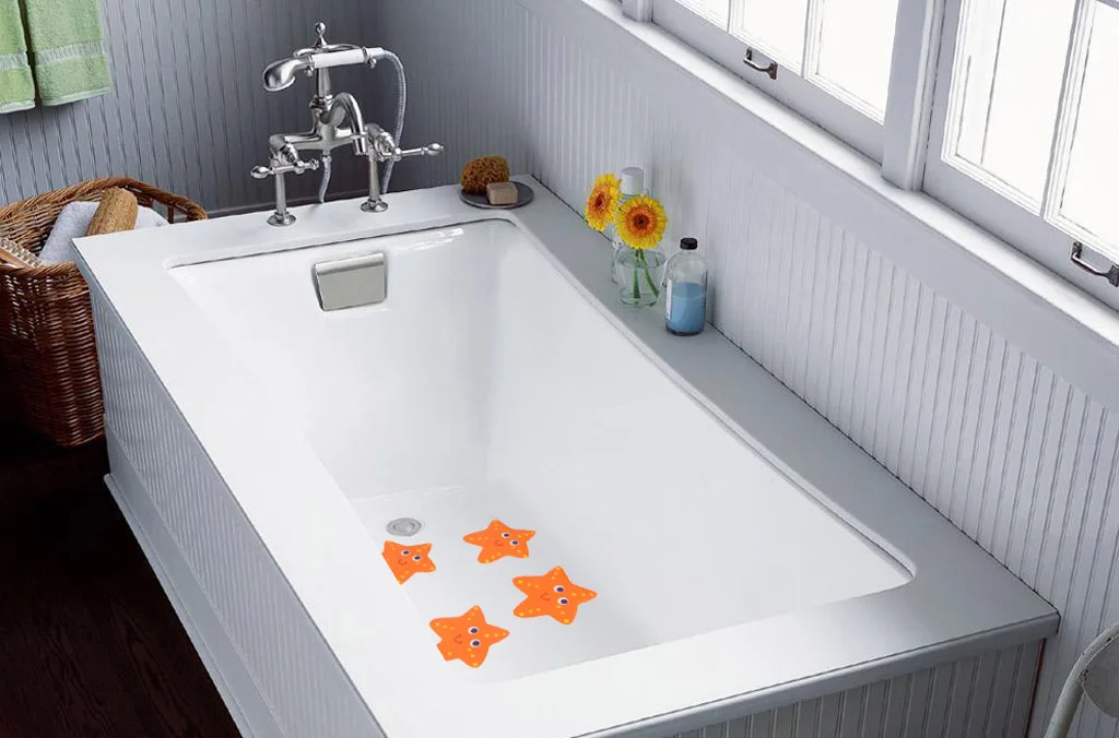 

10x Starfish Bathtub Stickers Safety Decals Tread Non Slip Anti-Skid Appliques