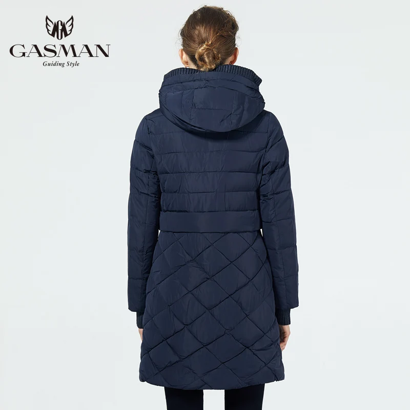 GASMAN 2019 модные толстые женские зимние куртки-пуховики с капюшоном теплая Женская