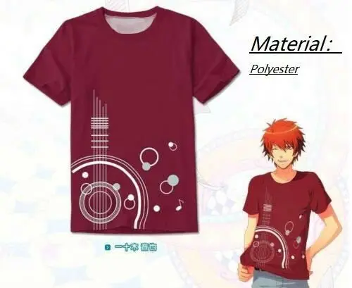 Аниме UTA NO PRINCE SAM A.T рубашка. Ittoki Otoya Косплей Костюм модал размера плюс|Мужские
